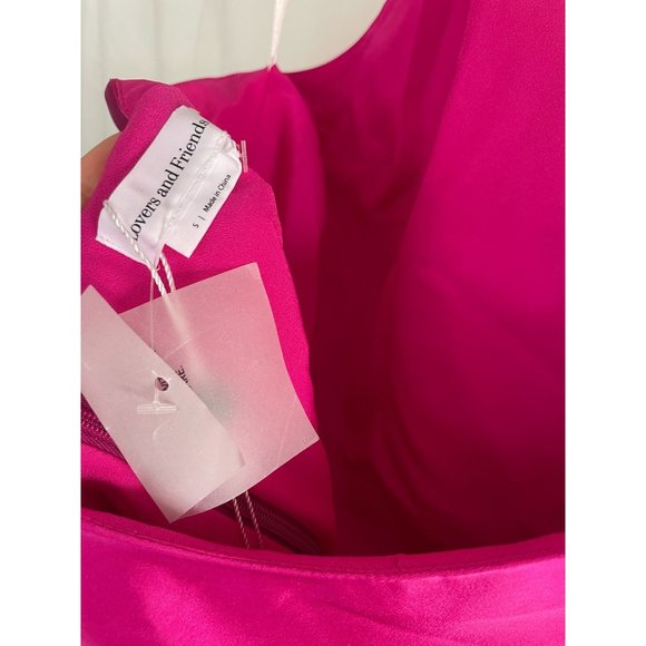 NWT Revolve Lovers + Friends Hayes Mini Dress in Magenta Pink S - Picture 5 of 12